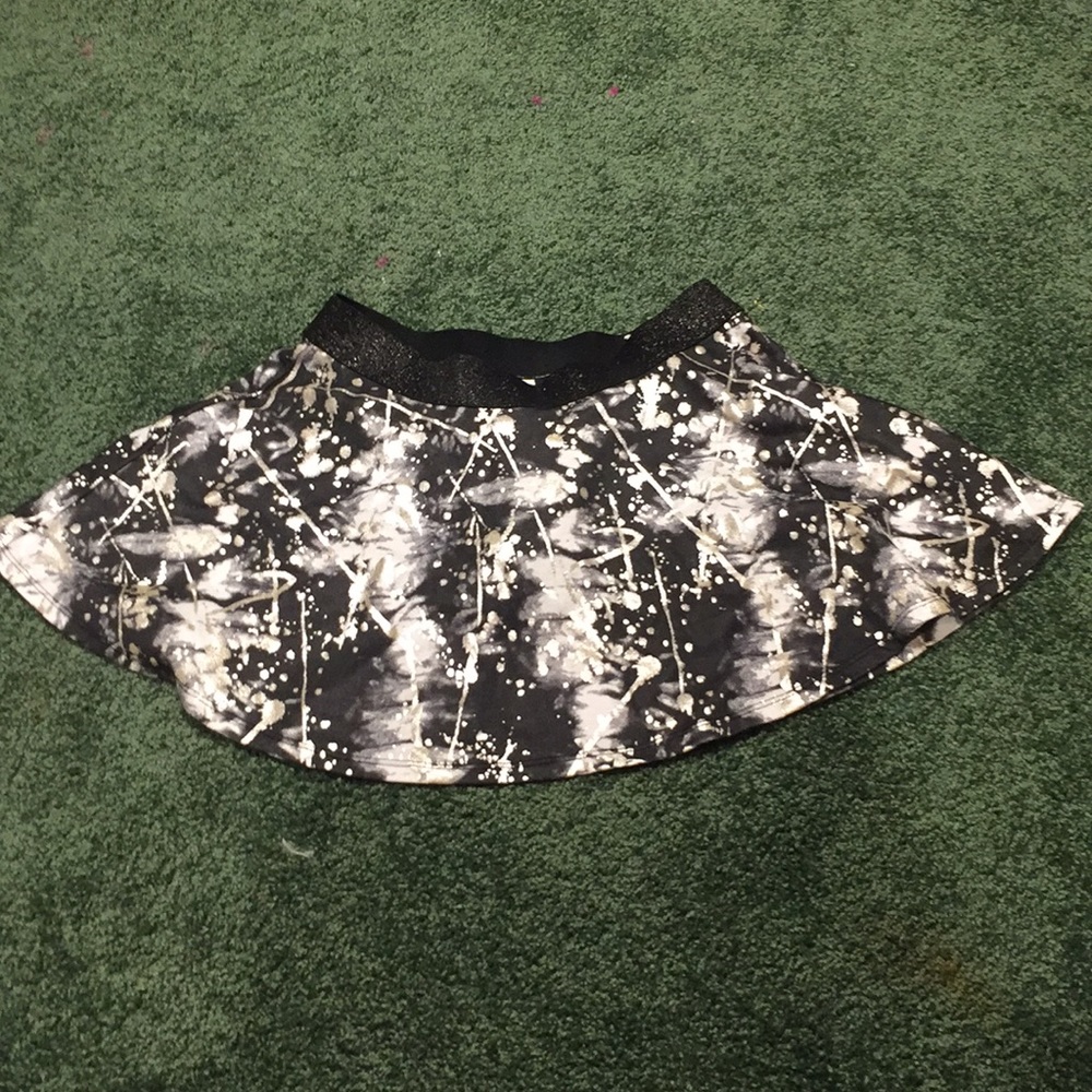 Kids paint splatter mini skirt